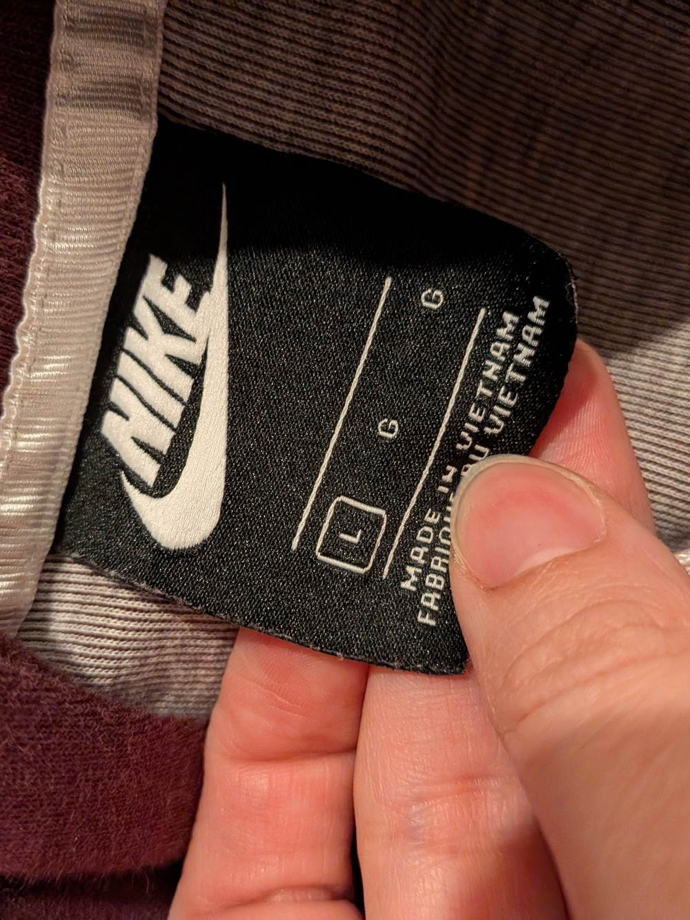 Nike Women's Burgundy Zip-Up Bomber Hooded Jacket - Picture 5 of 5